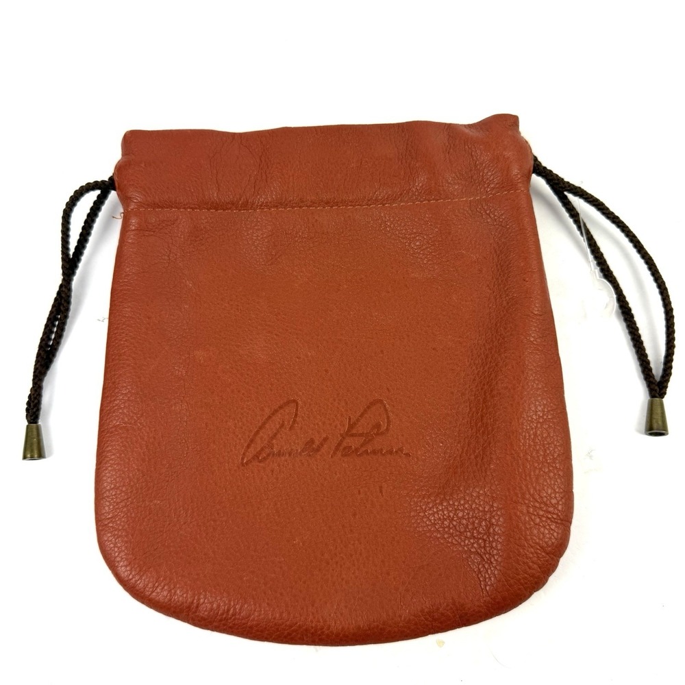 Callaway Arnold Palmer Perry Ellis Golf Tee Bag Leather Drawstring Closure